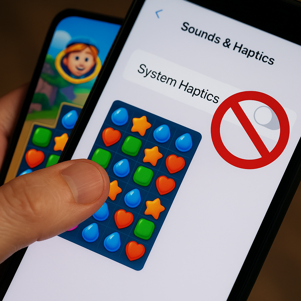 Turn off haptics, keep the good kind of feedback
